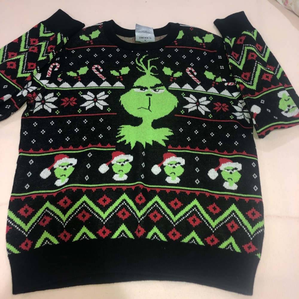 Forever 21 grinch sweater.